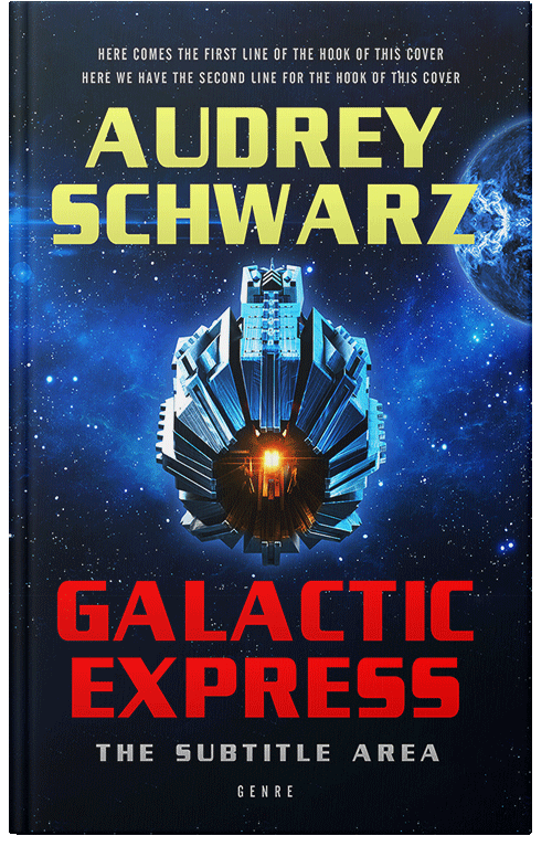 Front view of Premade Science Fiction Book Cover - Burnt Sienna