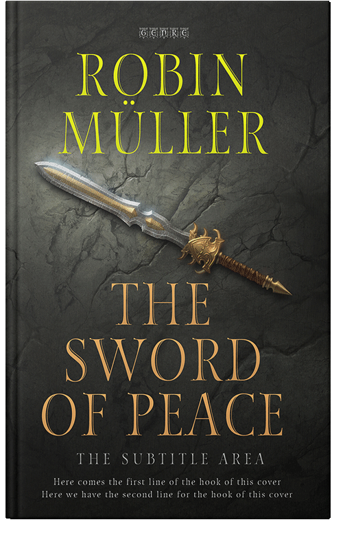 Front view of Premade Fantasy Book Cover - Heavy Metal