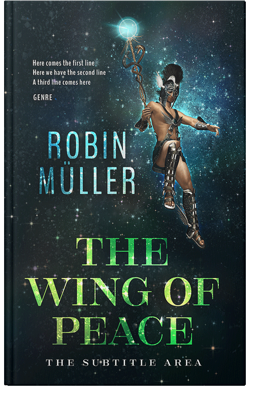 Front view of Premade Fantasy Book Cover - Aztec