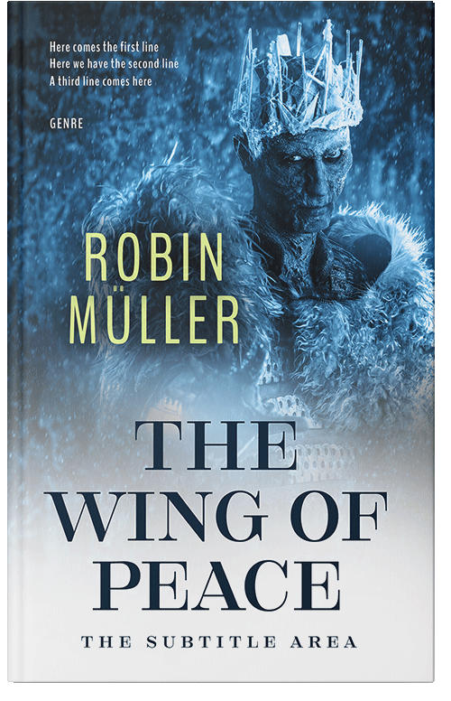 Front view of Premade Fantasy Book Cover - Astronaut