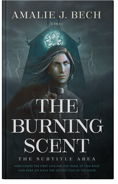 Front view of Premade Fantasy Book Cover - Outer Space