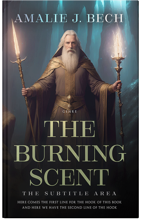 Front view of Premade Fantasy Book Cover - Shark