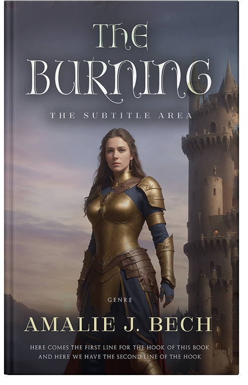 Front view of Premade Fantasy Book Cover - Thunder