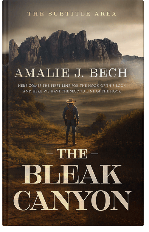 Front view of Premade Western Book Cover - Sambuca