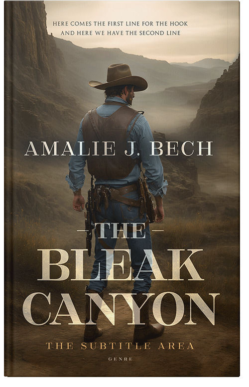 Front view of Premade Action & Adventure Book Cover - Lisbon Brown