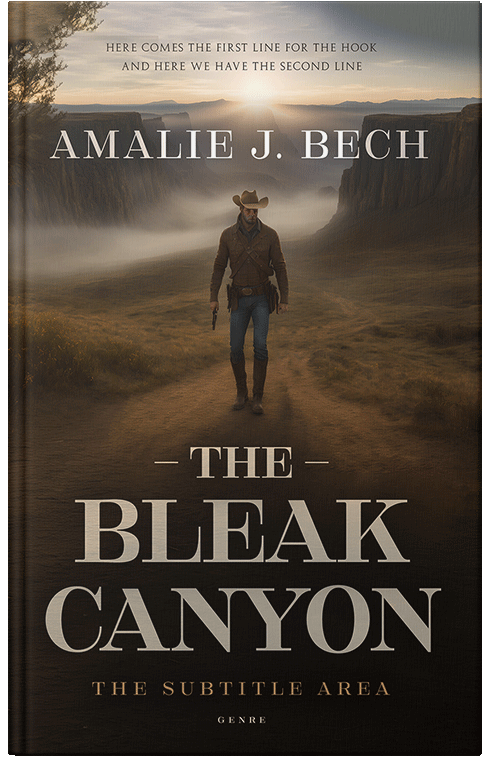 Front view of Premade Action & Adventure Book Cover - Oil