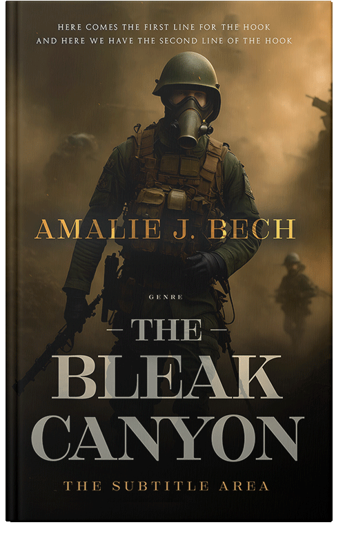 Front view of Premade Apocalyptica Book Cover - Teak