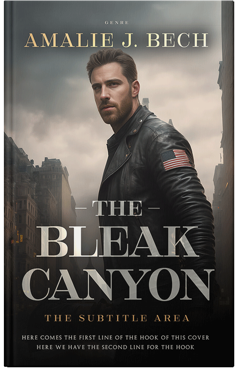 Front view of Premade Mystery & Thriller & Suspense Book Cover - Soft Amber