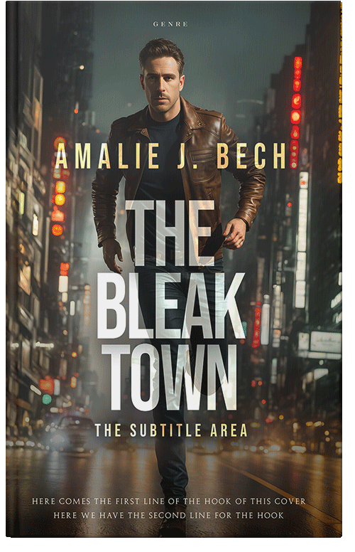 Front view of Premade Mystery & Thriller & Suspense Book Cover - Merlin