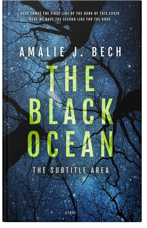 Front view of Premade Nature Book Cover - Astronaut