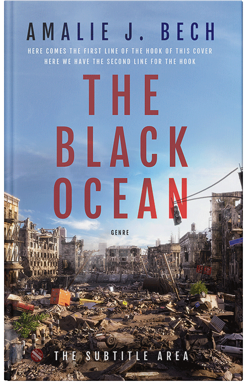 Front view of Premade Apocalyptica Book Cover - Polo Blue