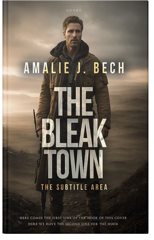 Front view of Premade Apocalyptica Book Cover - Birch