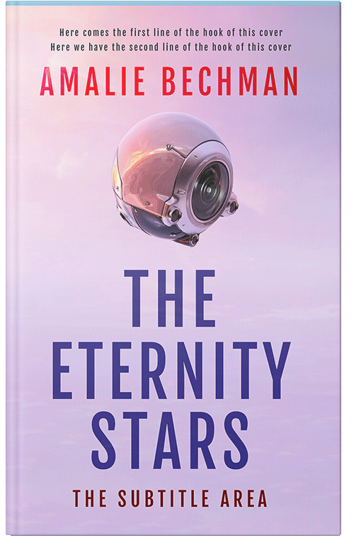 Front view of Premade Science Fiction Book Cover - French Lilac