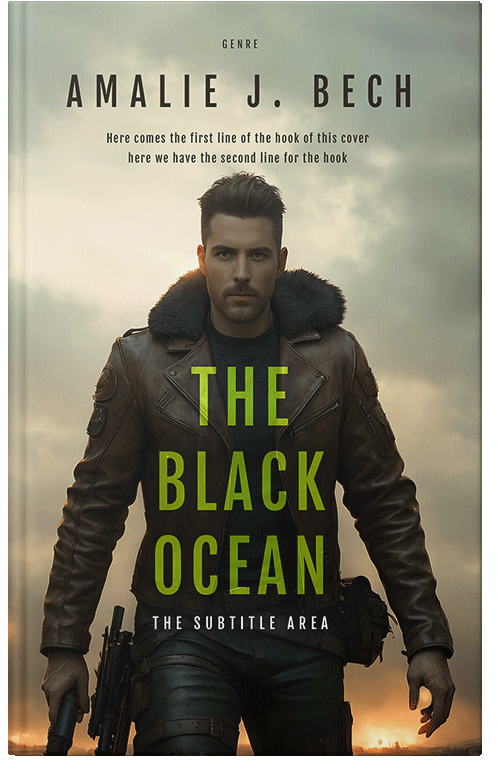 Front view of Premade Action & Adventure Book Cover - Coral Reef