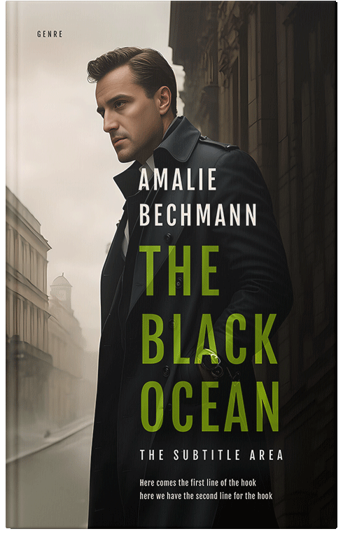 Front view of Premade Mystery & Thriller & Suspense Book Cover - Zeus