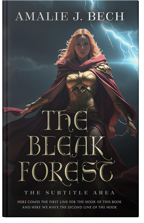 Front view of Premade Fantasy Book Cover - Shark