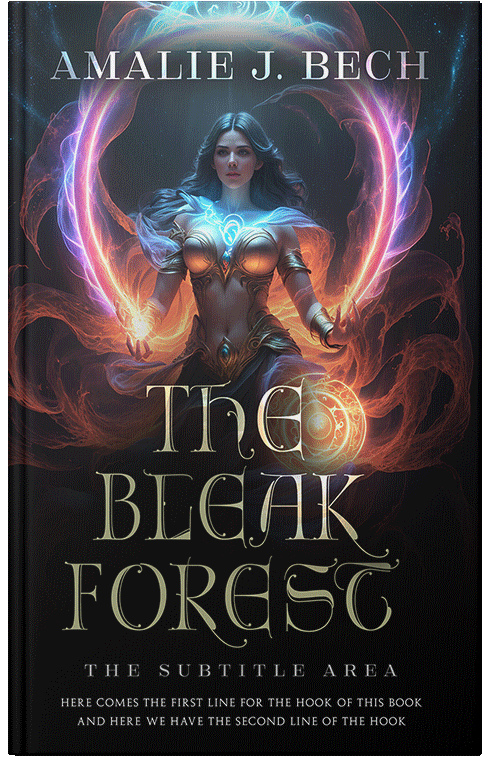 Front view of Premade Fantasy Book Cover - Oriental Pink