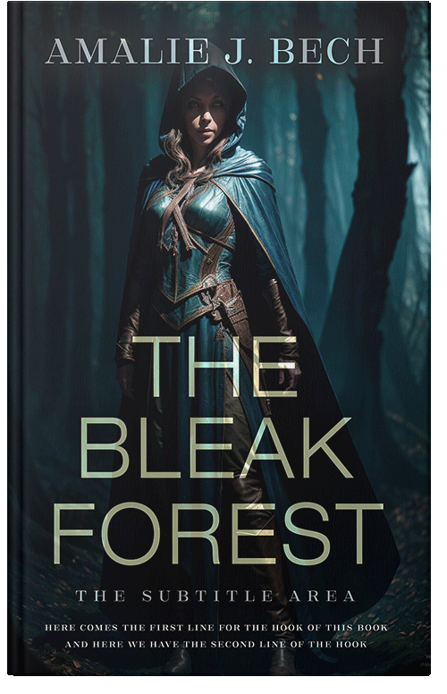 Front view of Premade Fantasy Book Cover - Ebony