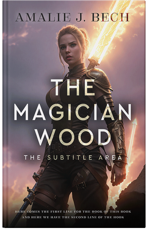 Front view of Premade Fantasy Book Cover - Thunder