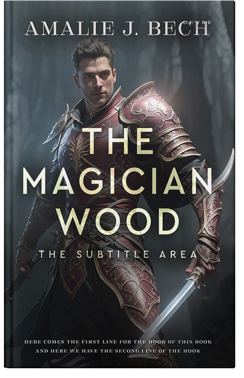 Front view of Premade Fantasy Book Cover - Shark