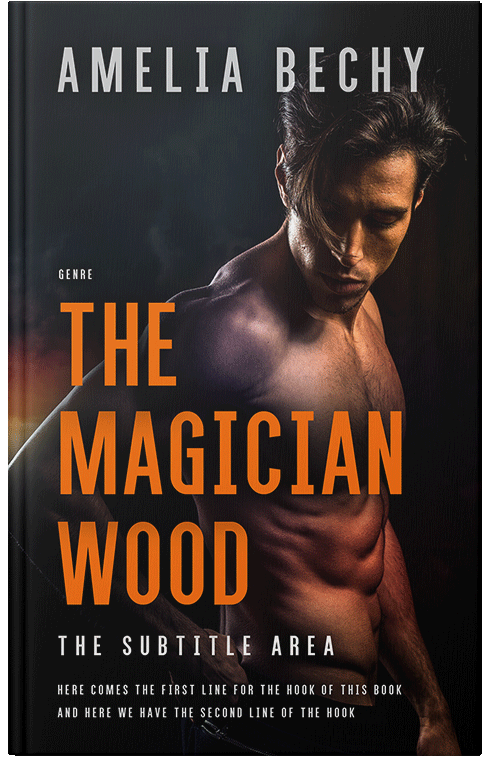 Front view of Premade Erotica Book Cover - Raw Sienna