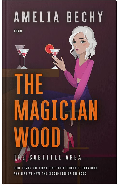 Front view of Premade Chick Lit Book Cover - Tamarind