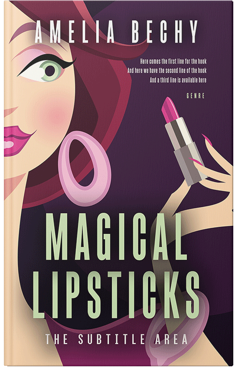 Front view of Premade Chick Lit Book Cover - Grain Brown