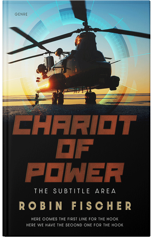 Front view of Premade Action & Adventure Book Cover - Night Rider