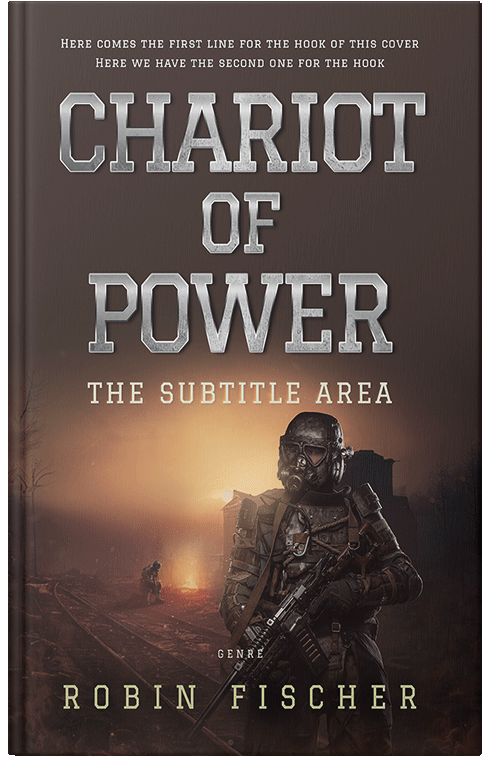 Front view of Premade Apocalyptica Book Cover - Woody Brown