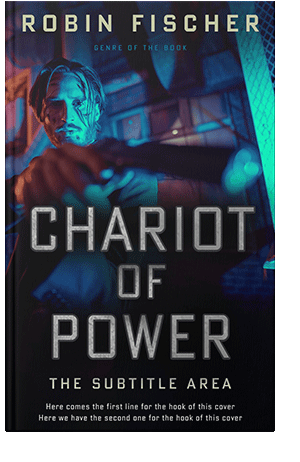 Pre Made Book Cover Black