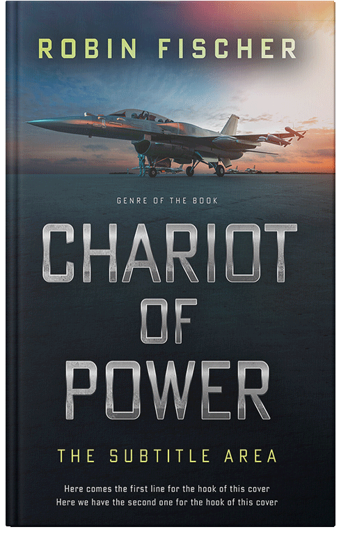 Front view of Premade Action & Adventure Book Cover - Mirage