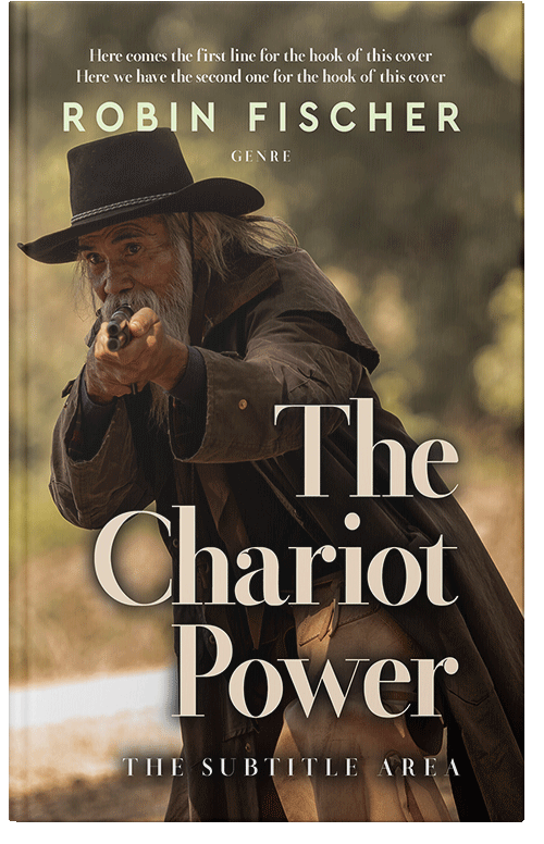 Front view of Premade Action & Adventure Book Cover - Bistre