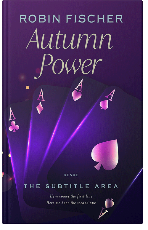 Front view of Premade Mystery & Thriller & Suspense Book Cover - Violet