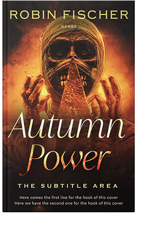 Pre Made Book Cover Red Damask