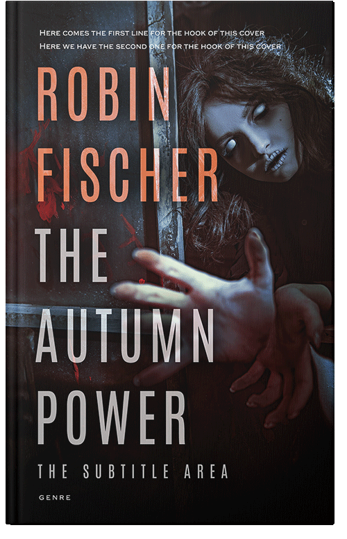 Front view of Premade Horror Book Cover - Cocoa Brown