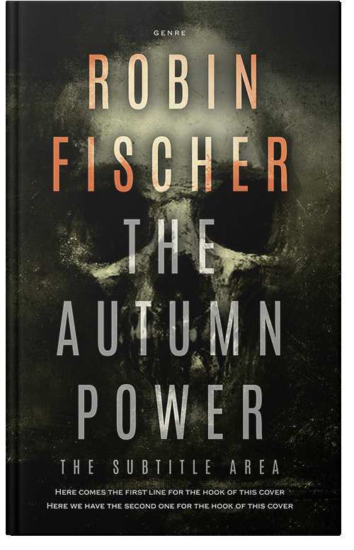 Front view of Premade Horror Book Cover - Indian Khaki