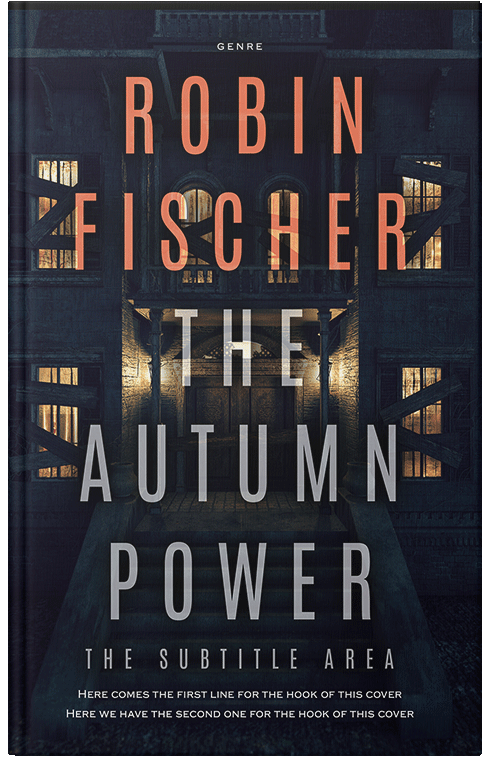 Front view of Premade Horror Book Cover - Vulcan