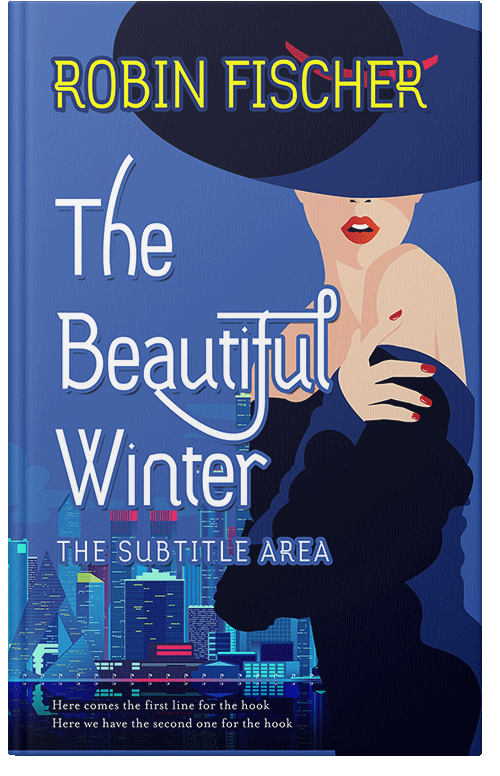 Front view of Premade Chick Lit Book Cover - Sapphire