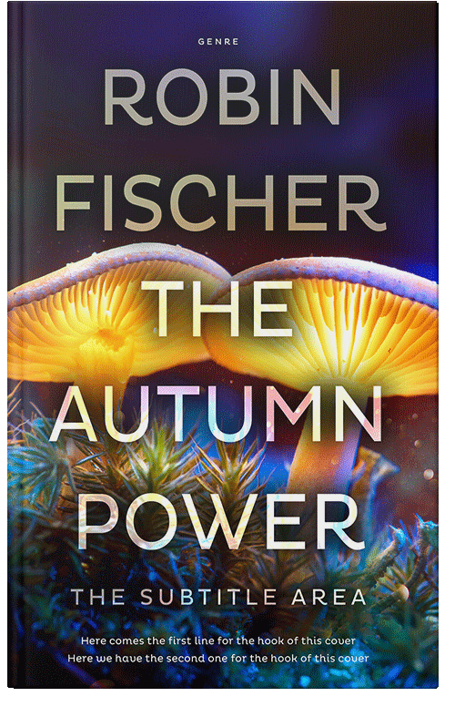 Front view of Premade Nature Book Cover - Harvest Gold