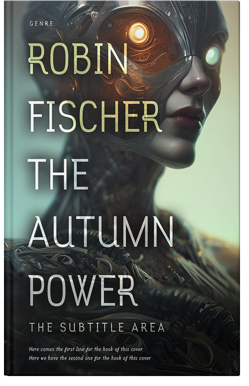 Front view of Premade Science Fiction Book Cover - Shark