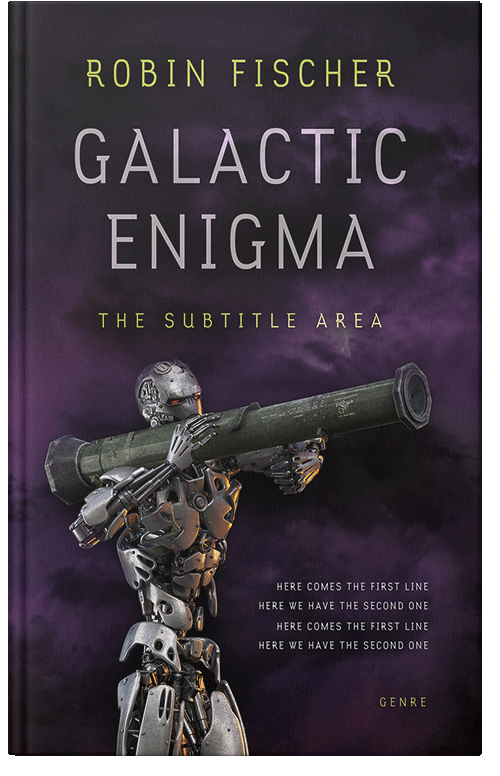 Front view of Premade Science Fiction Book Cover - Bleached Cedar