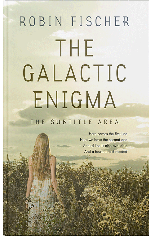 Front view of Premade Nature Book Cover - White Rock