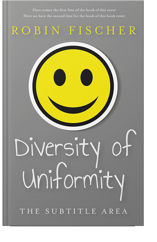 Front view of Gray #28072 - Premade Self-Improvement & Self-Help Book Cover