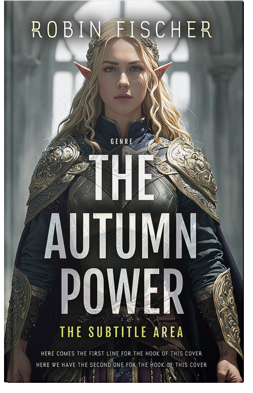 Front view of Premade Fantasy Book Cover - Heavy Metal