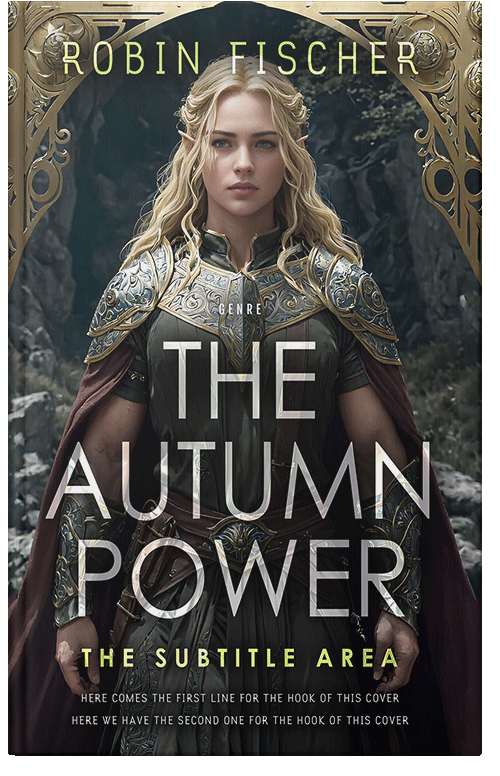 Front view of Premade Fantasy Book Cover - Shark