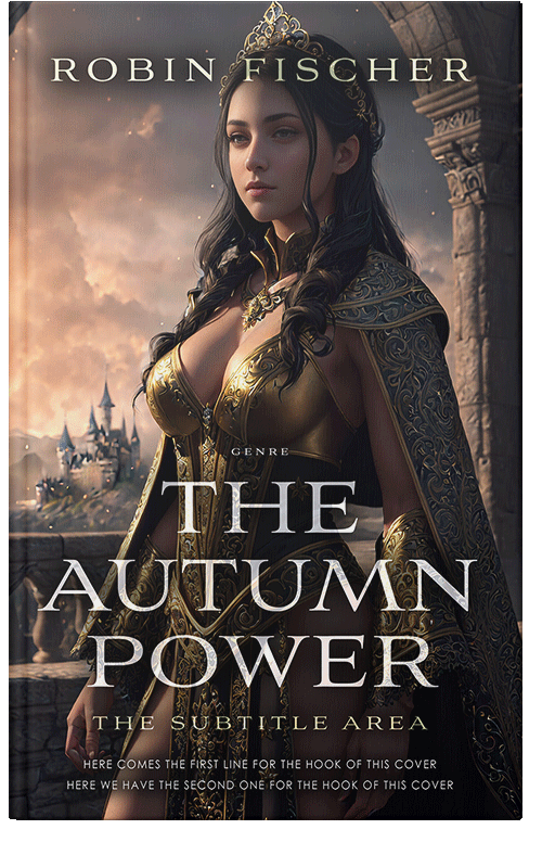 Front view of Premade Fantasy Book Cover - Thunder