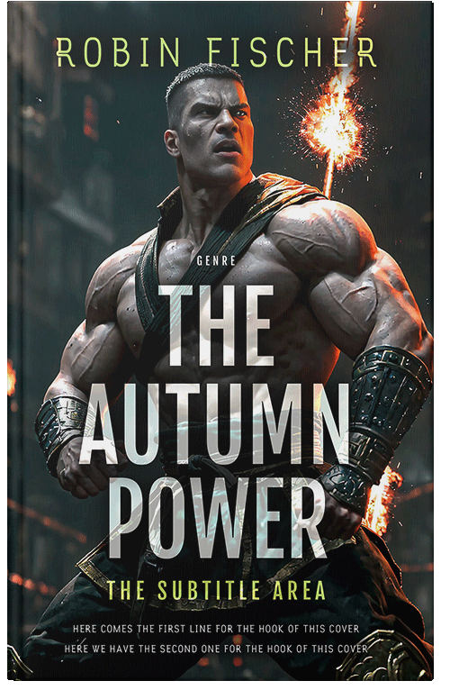 Front view of Premade Fantasy Book Cover - Soft Amber