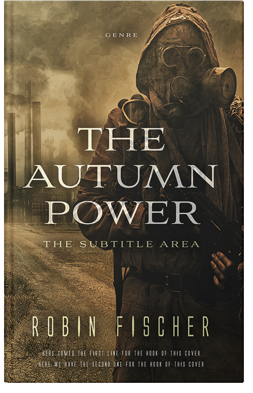 Front view of Premade Apocalyptica Book Cover - Oil