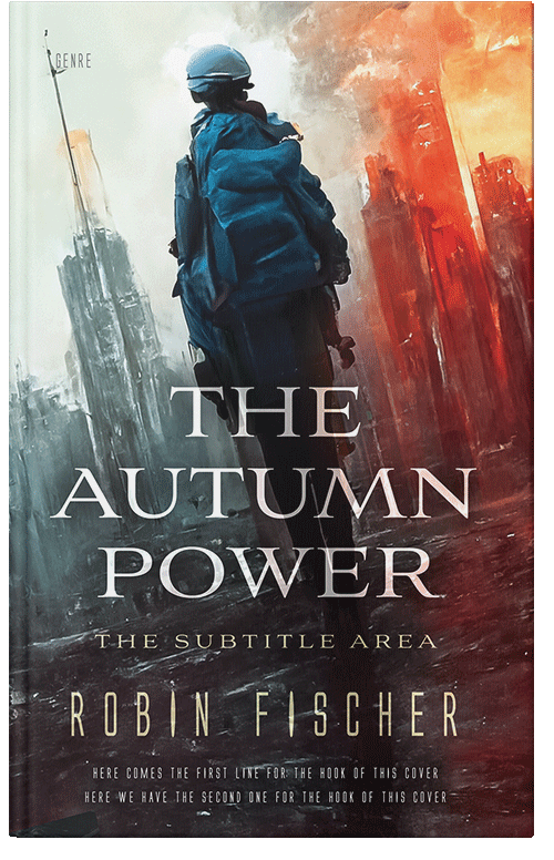 Front view of Premade Apocalyptica Book Cover - Rose Fog