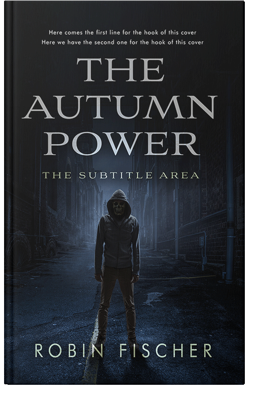 Front view of Premade Horror Book Cover - Vulcan